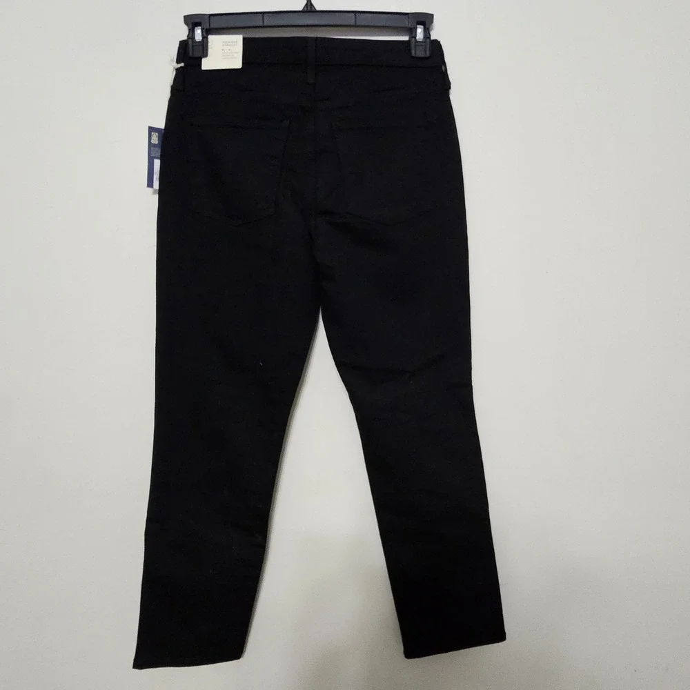 Universal Thread Women's Jeans Size 6 Black High Rise Straight Stretch‎ 444226